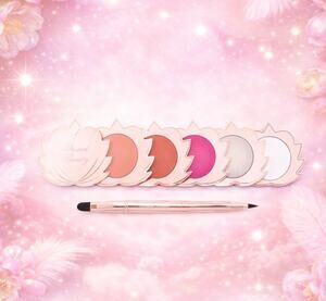 Blessed Beauty Divine Pinks Natural Lip Cream Set Nude Blush Hot Pink + Gloss